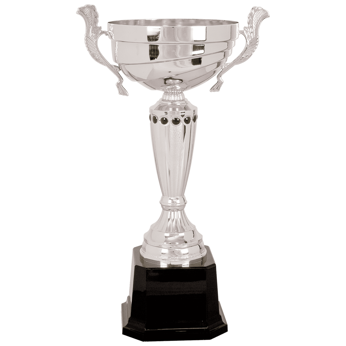 15 1/2" Silver Completed Metal Cup Trophy on Plastic Base