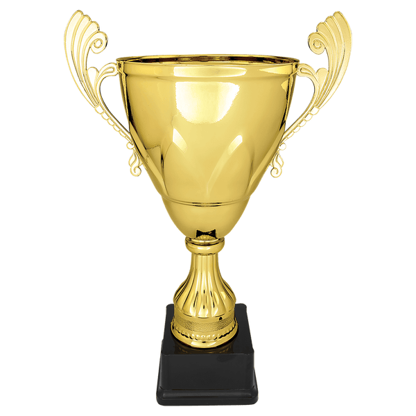 16 3/4" Gold Completed Metal Cup on Plastic Base