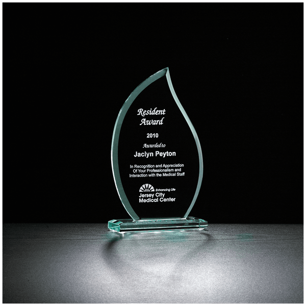 7 1/2" Flame Series Glass Award