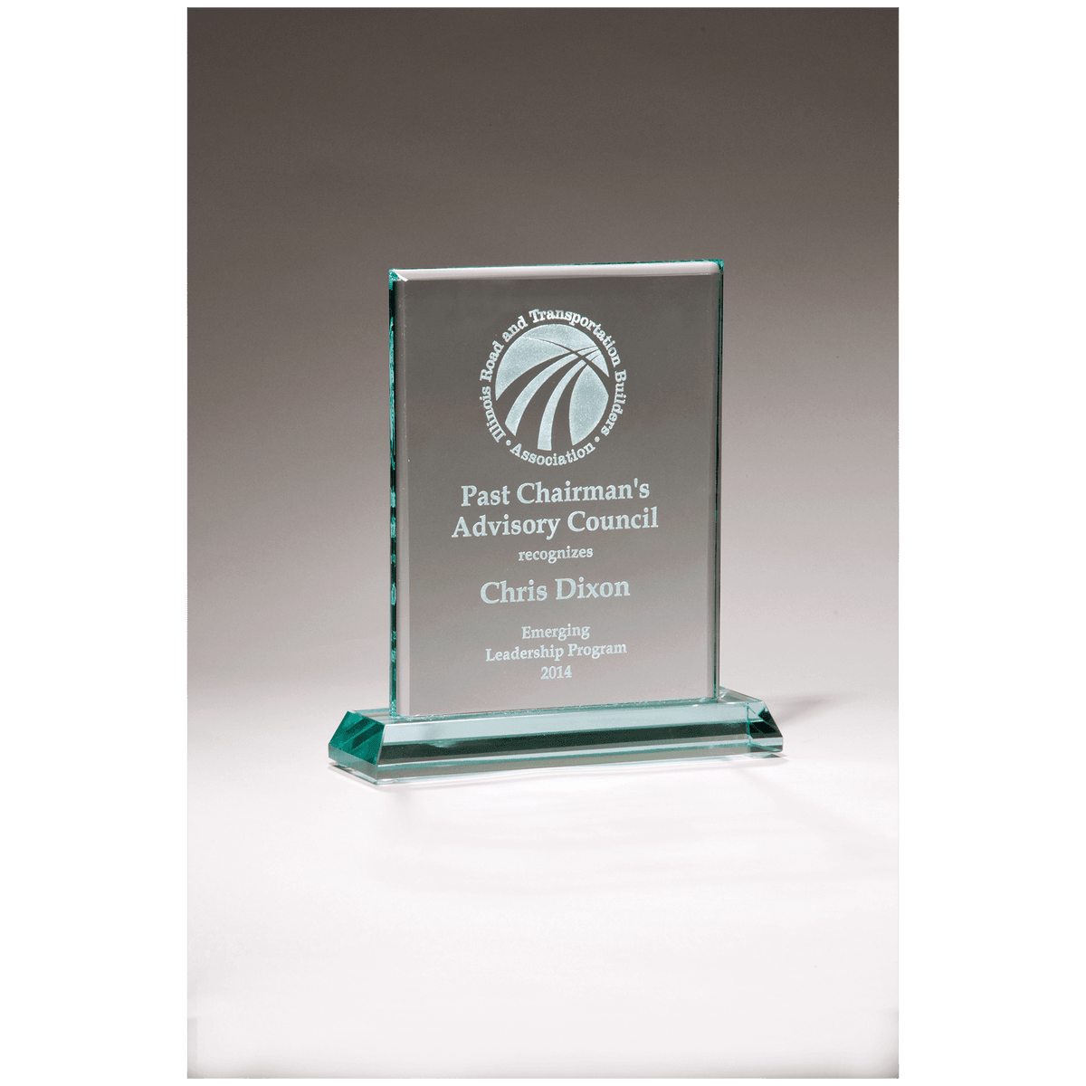 5" x 6" Premium Series Jade Glass Award