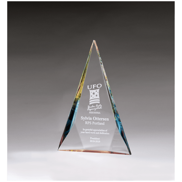 7 3/4" x 11" x 1 1/8" Diamond Series Crystal with Prism-Effect