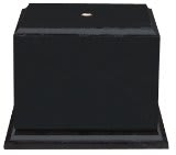 7" x 5 1/4" Value Matte Black Finish Cup Base