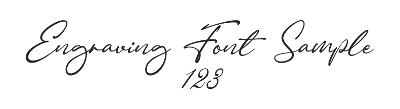 Engraving Font Sample 123, set in Corinthiago