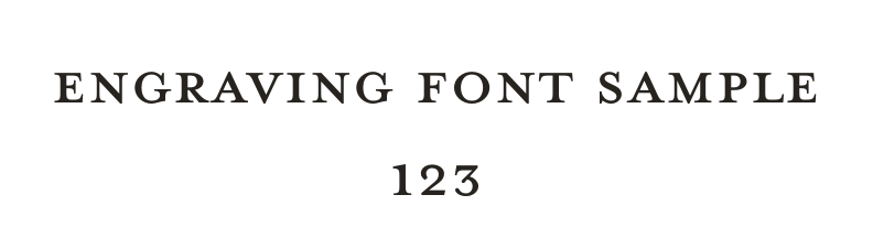 Engraving Font Sample 123, set in Mrs Eaves
